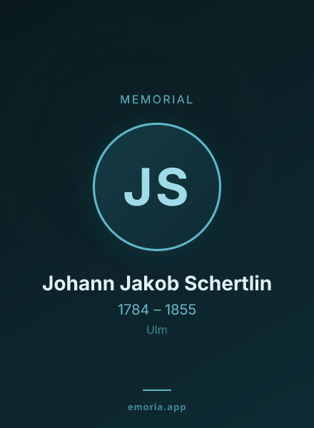 Memorial portrait of Johann Jakob Schertlin