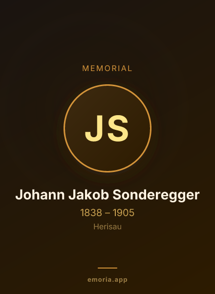 Memorial portrait of Johann Jakob Sonderegger