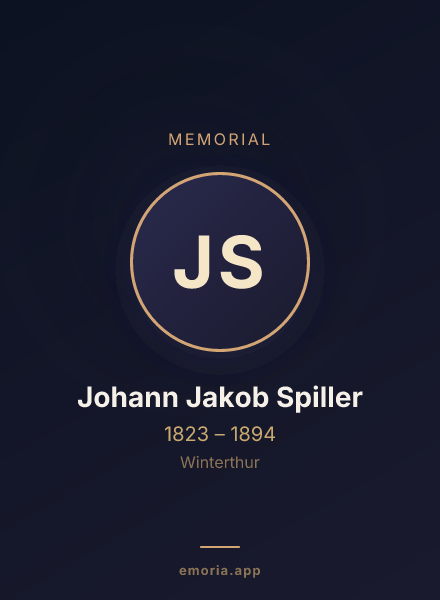 Memorial portrait of Johann Jakob Spiller