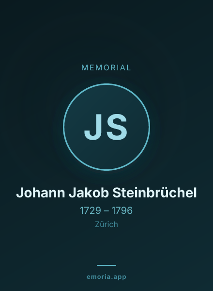 Memorial portrait of Johann Jakob Steinbrüchel
