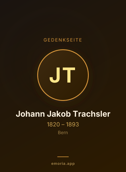 Gedenkportrait von Johann Jakob Trachsler