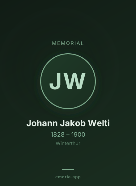 Memorial portrait of Johann Jakob Welti