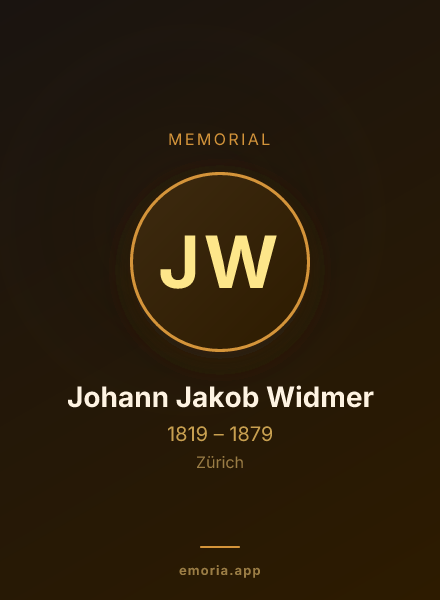 Memorial portrait of Johann Jakob Widmer