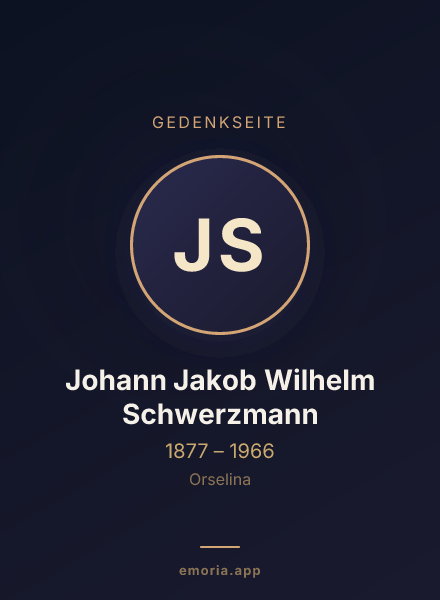 Gedenkportrait von Johann Jakob Wilhelm Schwerzmann