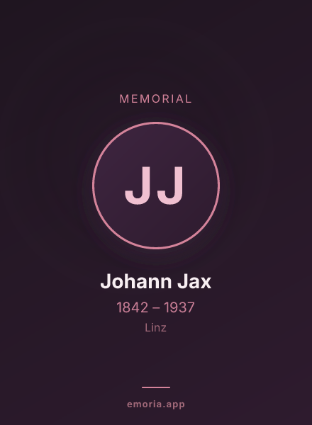 Memorial portrait of Johann Jax