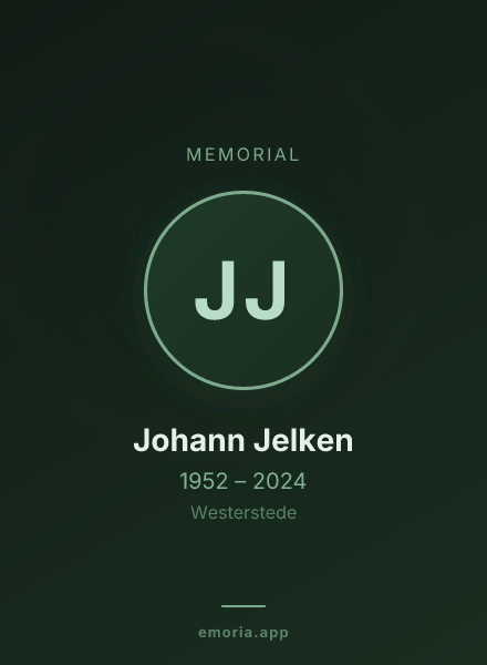 Memorial portrait of Johann Jelken