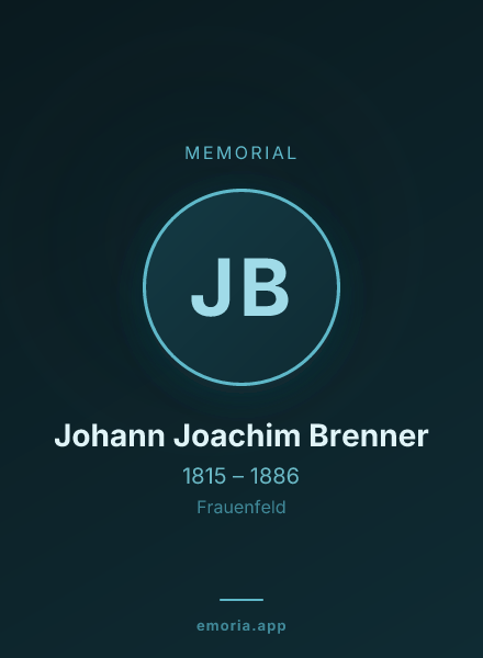 Memorial portrait of Johann Joachim Brenner