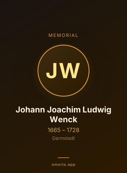 Memorial portrait of Johann Joachim Ludwig Wenck