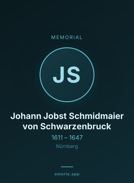 Memorial portrait of Johann Jobst Schmidmaier von Schwarzenbruck