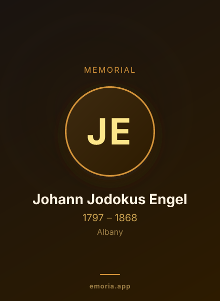 Memorial portrait of Johann Jodokus Engel