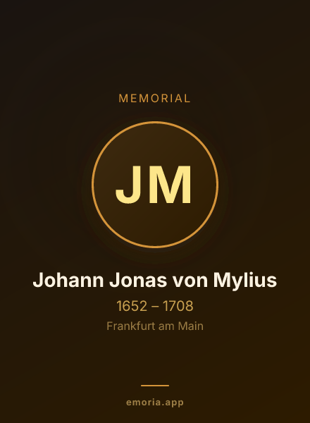 Memorial portrait of Johann Jonas von Mylius