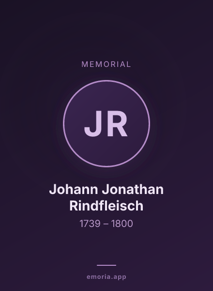 Memorial portrait of Johann Jonathan Rindfleisch