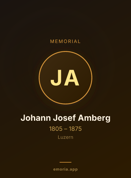 Memorial portrait of Johann Josef Amberg