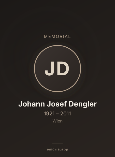 Memorial portrait of Johann Josef Dengler