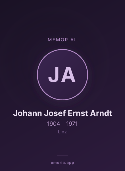 Memorial portrait of Johann Josef Ernst Arndt