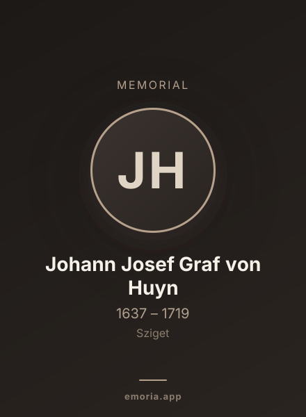 Memorial portrait of Johann Josef Graf von Huyn