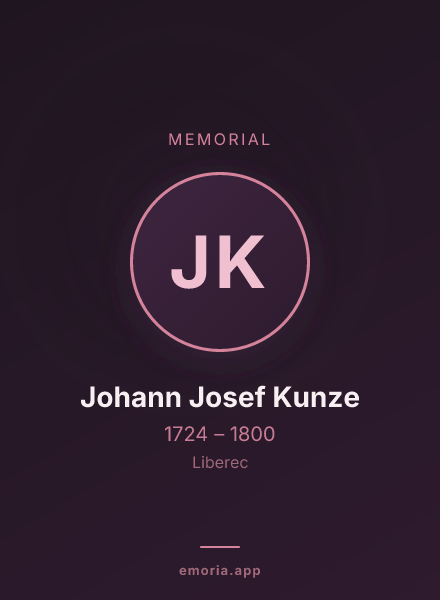 Memorial portrait of Johann Josef Kunze