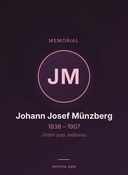 Memorial portrait of Johann Josef Münzberg