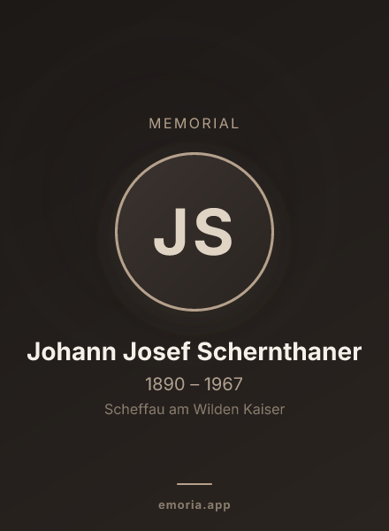 Memorial portrait of Johann Josef Schernthaner