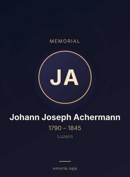 Memorial portrait of Johann Joseph Achermann
