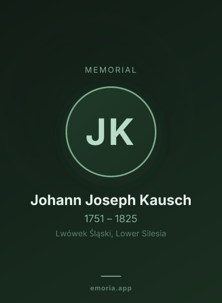 Memorial portrait of Johann Joseph Kausch