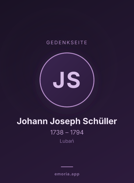 Gedenkportrait von Johann Joseph Schüller