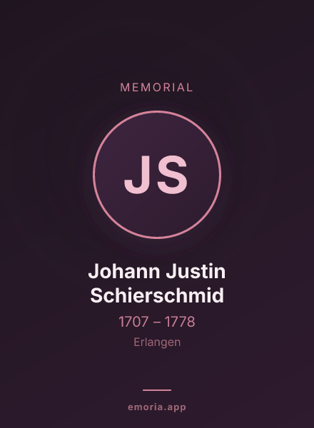 Memorial portrait of Johann Justin Schierschmid
