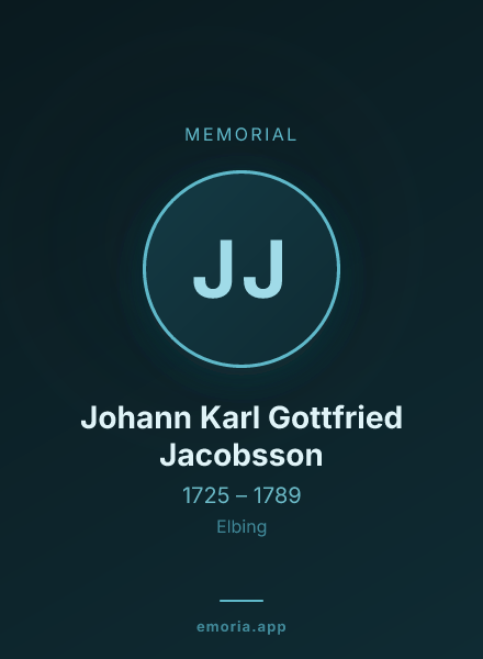 Memorial portrait of Johann Karl Gottfried Jacobsson