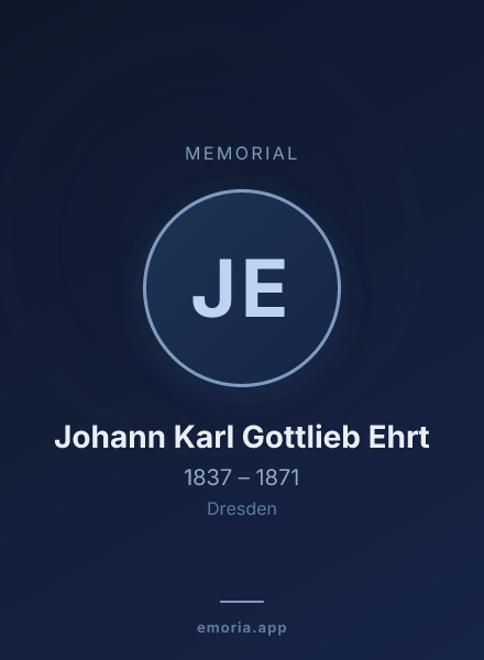 Memorial portrait of Johann Karl Gottlieb Ehrt