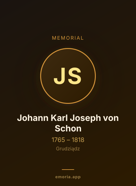 Memorial portrait of Johann Karl Joseph von Schon