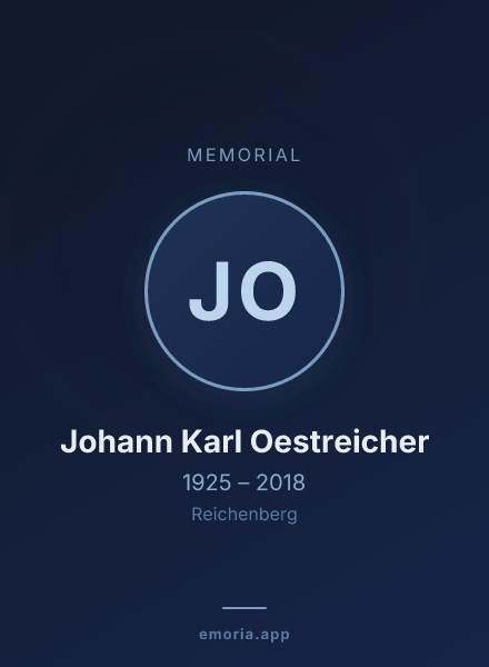 Memorial portrait of Johann Karl Oestreicher