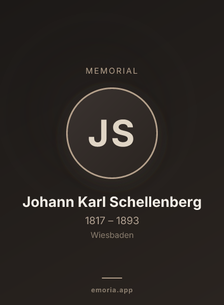 Memorial portrait of Johann Karl Schellenberg