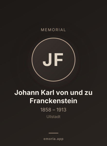 Memorial portrait of Johann Karl von und zu Franckenstein