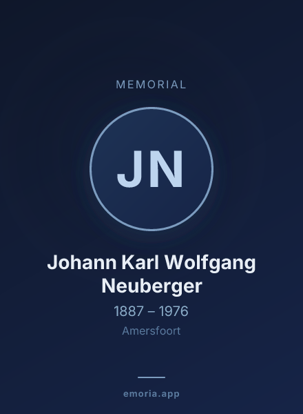 Memorial portrait of Johann Karl Wolfgang Neuberger