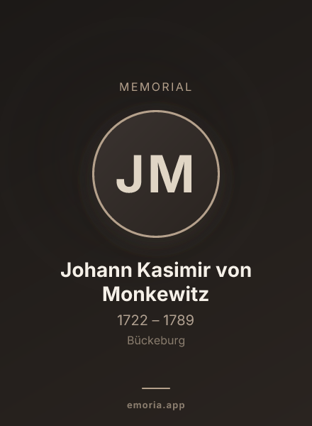 Memorial portrait of Johann Kasimir von Monkewitz