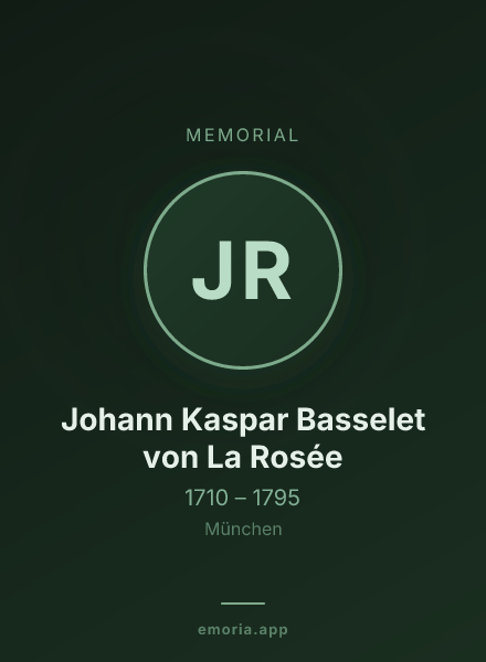 Memorial portrait of Johann Kaspar Basselet von La Rosée