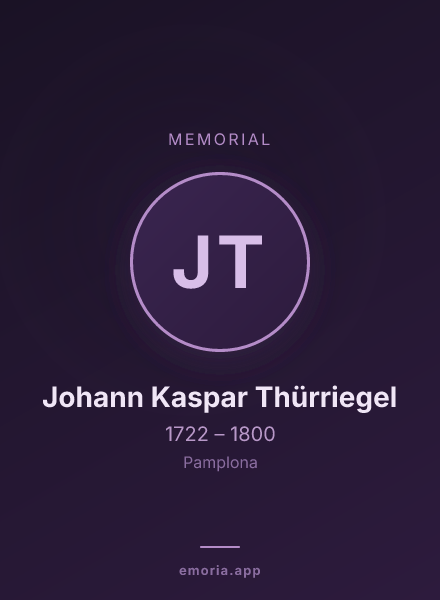 Memorial portrait of Johann Kaspar Thürriegel