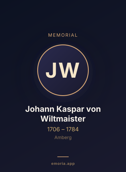 Memorial portrait of Johann Kaspar von Wiltmaister