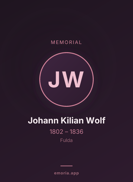 Memorial portrait of Johann Kilian Wolf