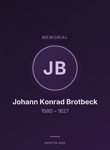 Memorial portrait of Johann Konrad Brotbeck