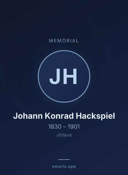 Memorial portrait of Johann Konrad Hackspiel