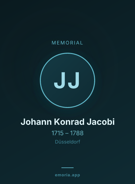 Memorial portrait of Johann Konrad Jacobi
