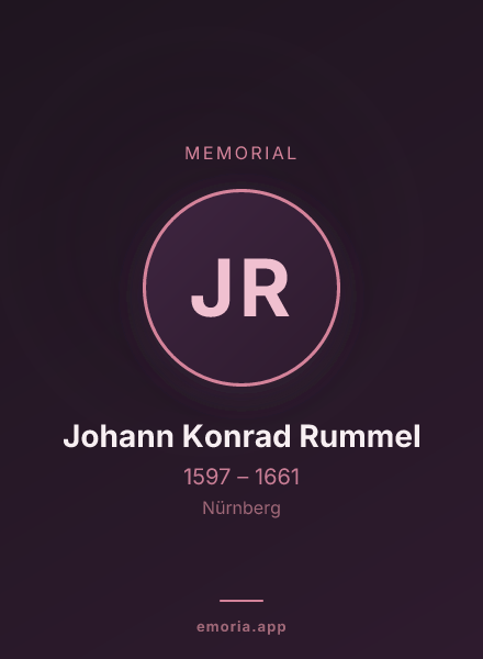 Memorial portrait of Johann Konrad Rummel