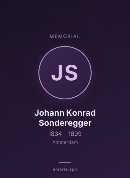 Memorial portrait of Johann Konrad Sonderegger