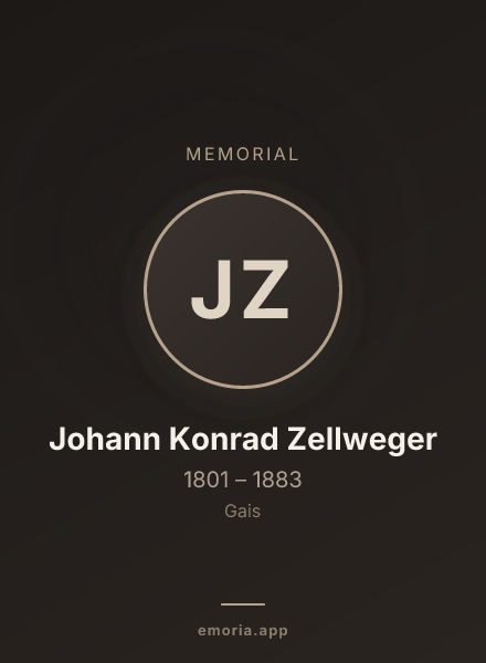 Memorial portrait of Johann Konrad Zellweger