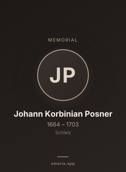 Memorial portrait of Johann Korbinian Posner