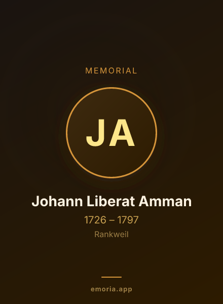 Memorial portrait of Johann Liberat Amman