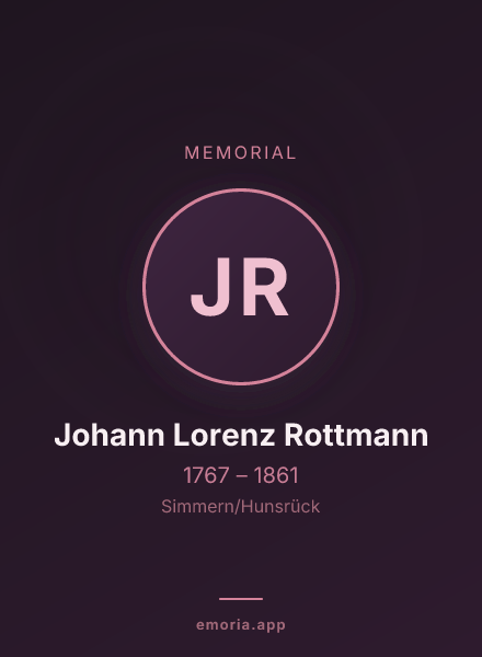 Memorial portrait of Johann Lorenz Rottmann