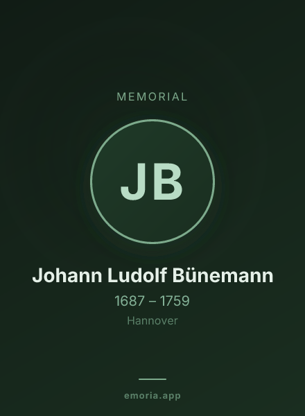 Memorial portrait of Johann Ludolf Bünemann