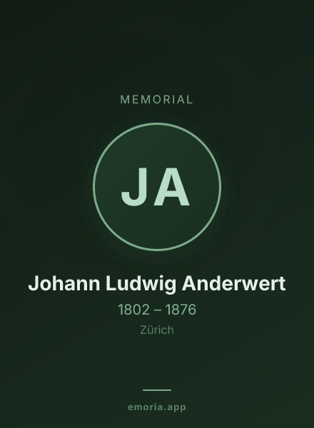Memorial portrait of Johann Ludwig Anderwert